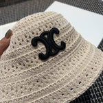 Celin Damier Raffia Hat