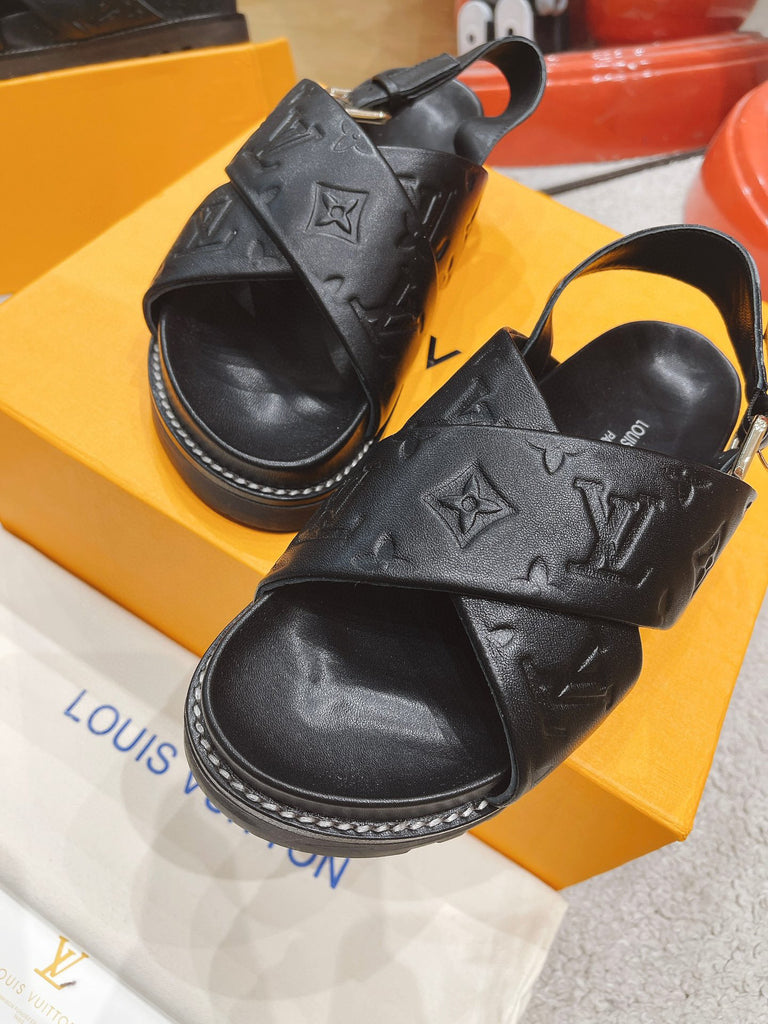 Louis Vuitton Paseo Comfort Flat Mule in Black