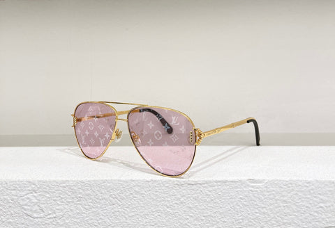 LOUIS VUITTON LV Waimea Sunglasses Brown Plastic. Size W