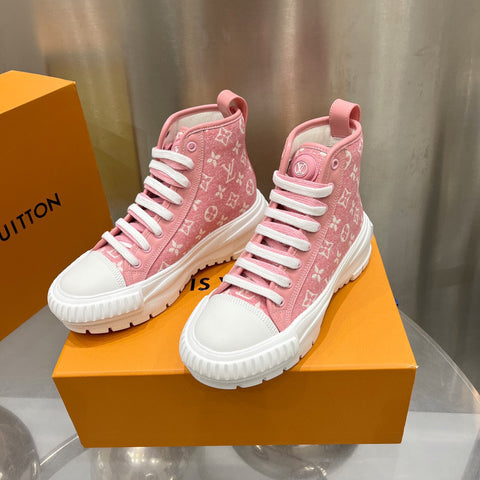 Louis Vuitton, Shoes, Louis Vuitton Pink High Top Sneakers