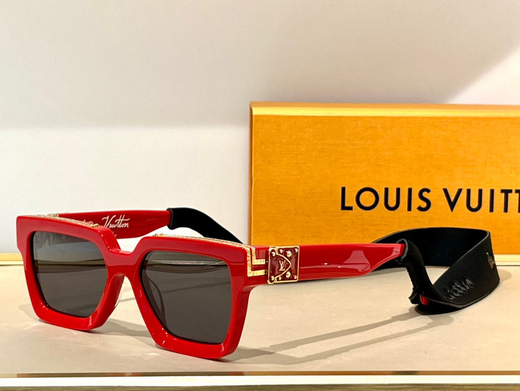 Louis Vuitton 1.1 Millionaires Sunglasses, Red